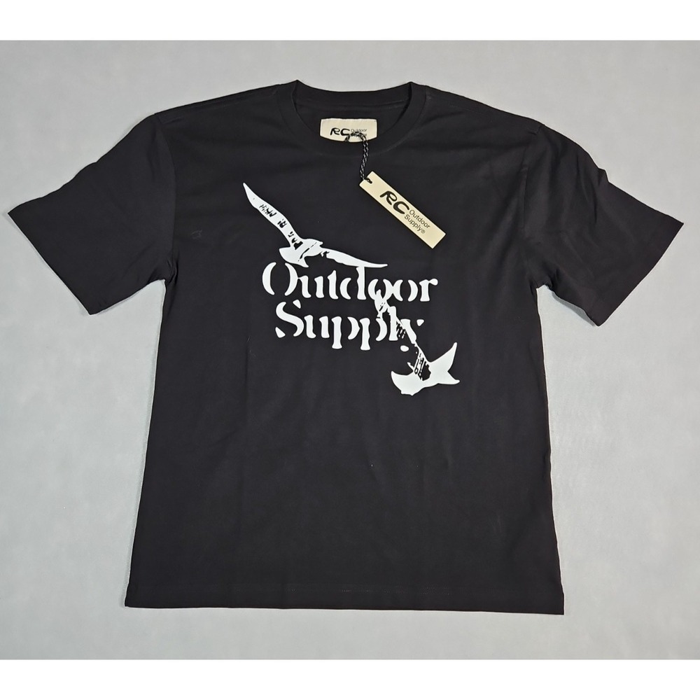 Reese Cooper Outdoor Supply RCOS Mens Black Graphic T Shirt Size Small NWT
